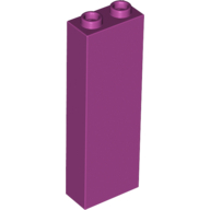 Lego kostka (kostička) 1x2x5, purpurová (6056385)